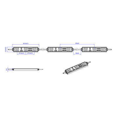 Havit Lighting LED Strips HV9794-IP65-RGB - 0.72w IP65 12v DC Signage Modules RGB Lights-For-You