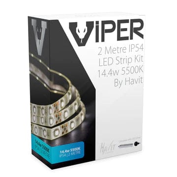 Havit Lighting LED Strips VIPER 14.4w 2m LED Strip kit 5500k Lights-For-You VPR9784IP54-60-2M 9350418009432