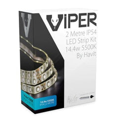 Havit Lighting LED Strips VIPER 14.4w 2m LED Strip kit 5500k Lights-For-You VPR9784IP54-60-2M 9350418009432