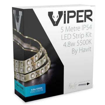 Havit Lighting LED Strips VIPER 4.8w 10m LED Strip kit 5500k Lights-For-You VPR9734IP54-60-10M