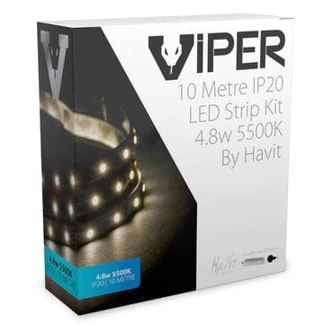 Havit Lighting LED Strips VIPER 4.8w 10m LED Strip kit Lights-For-You VPR9734IP20-60-10M