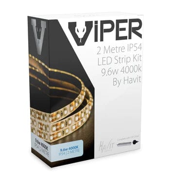 Havit Lighting LED Strips VIPER 9.6w 2m LED Strip kit 4000k Lights-For-You VPR9745IP54-120-2M 9350418002976