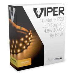 Havit Lighting LED Strips Golden / 3000k VPR9733IP20-60-10M - VIPER 4.8w 10m LED Strip kit 3000k Lights-For-You VPR9733IP20-60-10M