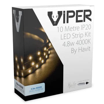 Havit Lighting LED Strips Golden / 4000k VPR9735IP20-60-10M - VIPER 4.8w 10m LED Strip kit 4000k Lights-For-You VPR9735IP20-60-10M