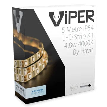 Havit Lighting LED Strips VPR9735IP54-60-5M - VIPER 4.8w 5m LED Strip kit 4000k Lights-For-You VPR9735IP54-60-5M