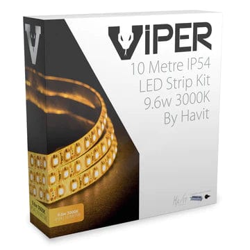 Havit Lighting LED Strips Golden / 3000k VPR9743IP54-120-10M - VIPER 9.6w 10m LED Strip kit 3000k Lights-For-You VPR9743IP54-120-10M