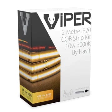 Havit Lighting LED Strips Golden / 3000k VPR9763IP20-512-2M - COB VIPER 10w 2m LED Strip kit 3000k Lights-For-You VPR9763IP20-512-2M