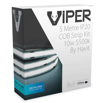 Havit Lighting LED Strips Golden / 5500k VPR9764IP20-512-5M - COB VIPER 10w 5m LED Strip kit 5500k Lights-For-You VPR9764IP20-512-5M