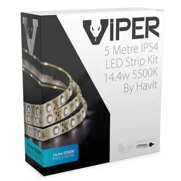 Havit Lighting LED Strips Golden / 5500k VPR9784IP54-60-5M - VIPER 14.4w 5m LED Strip kit 5500k Lights-For-You VPR9784IP54-60-5M