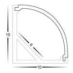 Havit Lighting Lighting 10mm x 10mm Silver Micro Corner Lights-For-You