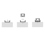 Havit Lighting Lighting 10mm x 7mm Silver Slim Square Lights-For-You