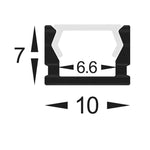 Havit Lighting Lighting 10mm x 7mm Silver Slim Square Lights-For-You