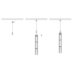 Havit Lighting Lighting 10mm x 89mm Black or White Suspended Lights-For-You