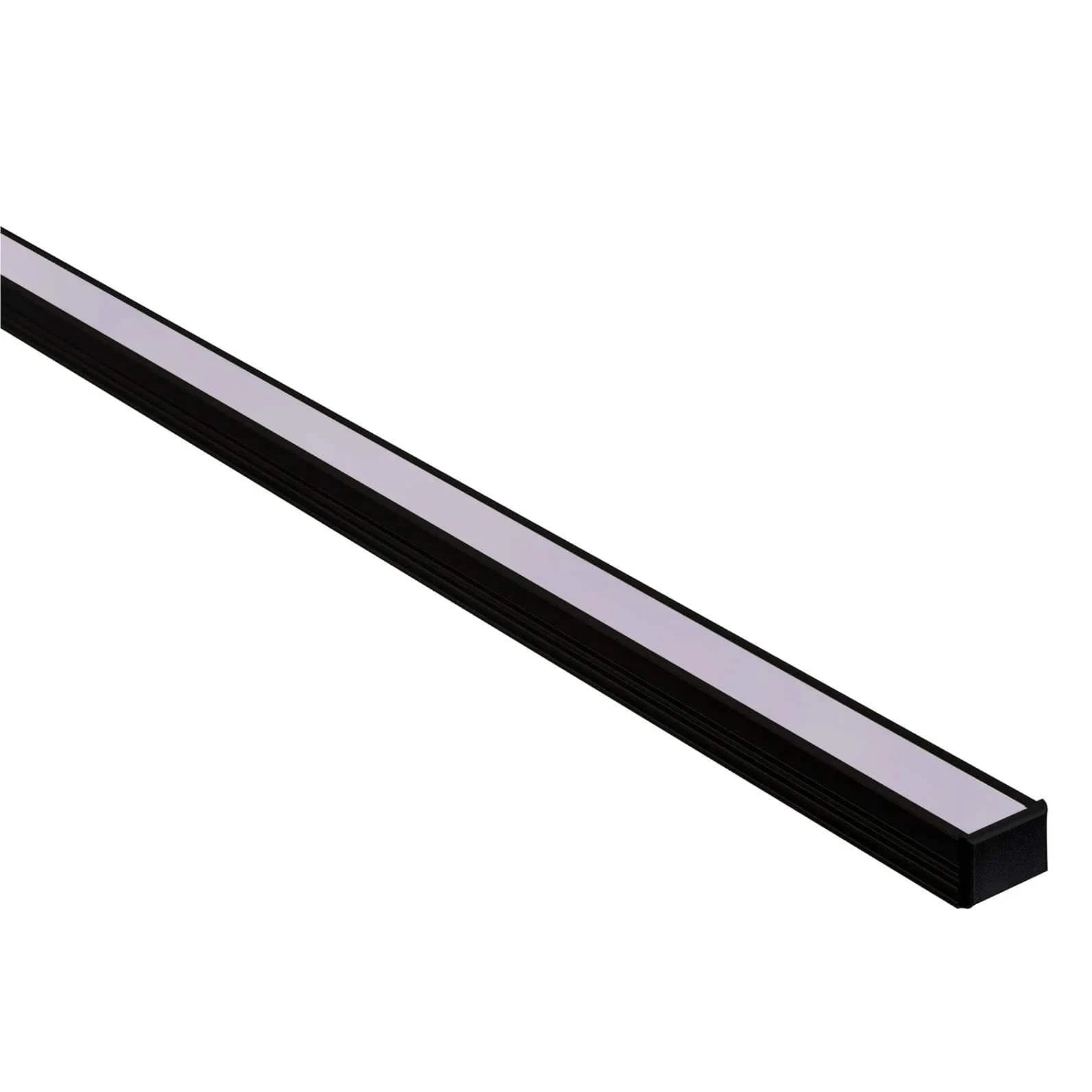 Havit Lighting Lighting 16mm x 12mm Black Shallow Square Aluminium LED Profile Havit Lighting - HV9693-1612-BLK Lights-For-You