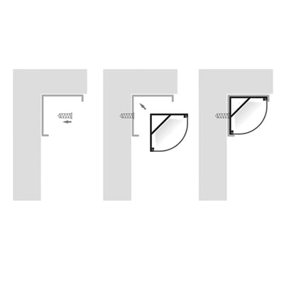 Havit Lighting Lighting 16mm x 16mm Black Corner Lights-For-You