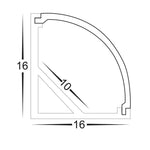 Havit Lighting Lighting 16mm x 16mm White Corner Lights-For-You