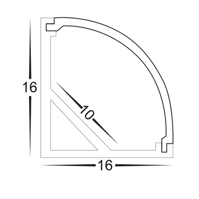 Havit Lighting Lighting 16mm x 16mm White Corner Lights-For-You