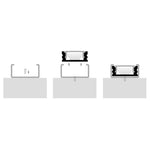 Havit Lighting Lighting 18mm x 9mm White Shallow Square LED Profile Havit Lighting - HV9693-1707-WHT Lights-For-You