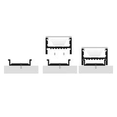 Havit Lighting Lighting 19mm x 14mm Silver Square Aluminium LED Profile Havit Lighting - HV9693-1922 Lights-For-You
