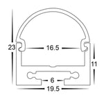 Havit Lighting Lighting 19mm x 21mm Silver Square Semi Lights-For-You