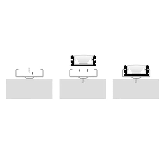 Havit Lighting Lighting 19mm x 8mm Silver Weatherproof IP65 LED Profile 1 to 3 Meter Havit Lighting - HV9693-1808 Lights-For-You