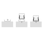 Havit Lighting Lighting 21mm x 21mm Silver Square Aluminium LED Profile Havit Lighting - HV9693-2114 Lights-For-You