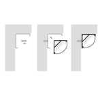 Havit Lighting Lighting 30mm x 30mm Silver Larger Corner Lights-For-You