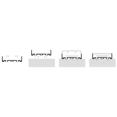 Havit Lighting Lighting 45mm x 11mm Silver Square Large Shallow LED Profile Havit Lighting - HV9693-4511 Lights-For-You
