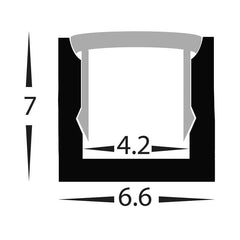 Havit Lighting Lighting 5mm x 7mm Silver Micro Square Lights-For-You