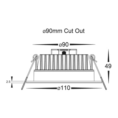 Havit Lighting Lighting 90mm LED Downlight 12w Lights-For-You