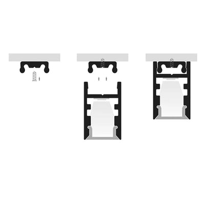 Havit Lighting Lighting 9mm x 15mm Silver Shallow Square Lights-For-You