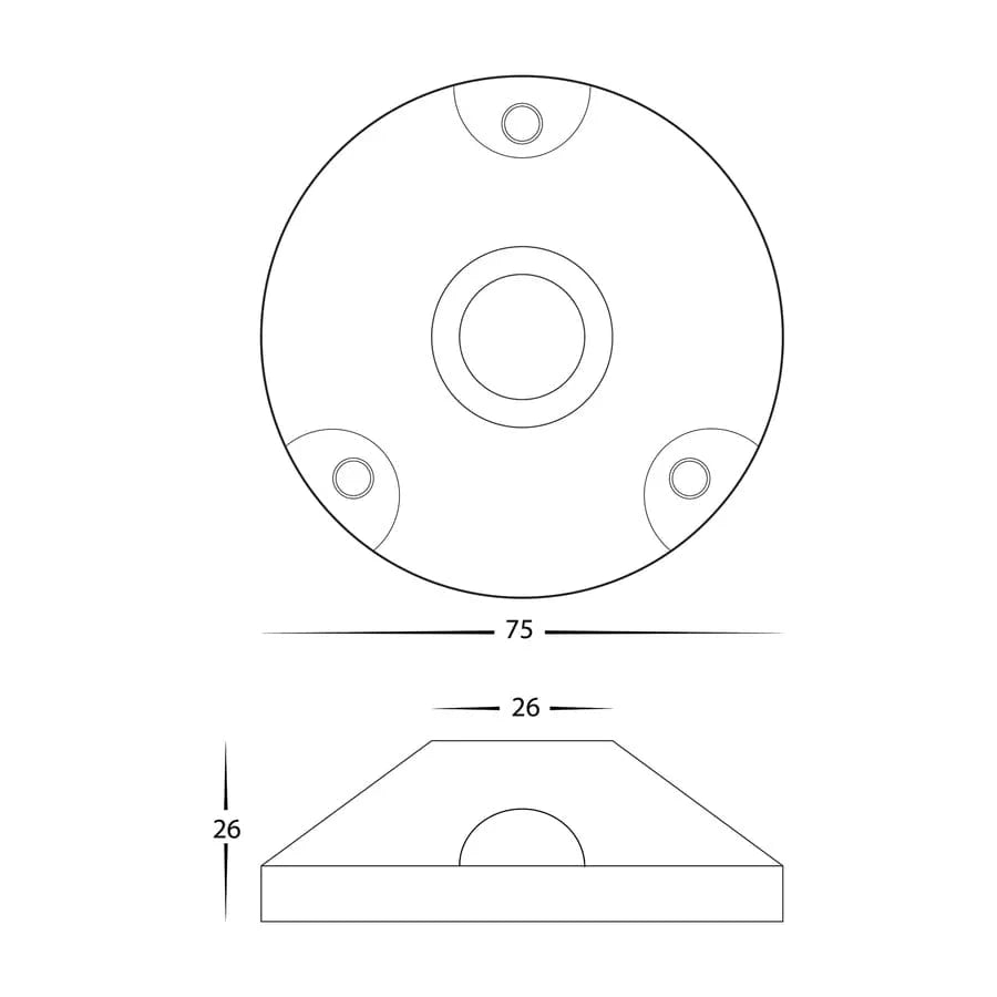 Havit Lighting Lighting Acc. - Surface Mounted Base in Antique Brass, Brass Havit Lighting - HV145-XX-Base Lights-For-You