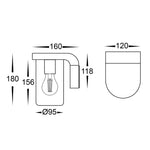 Havit Lighting Lighting Angela Outdoor LED Wall Light in Black or White Havit Lighting - HV3692W Lights-For-You