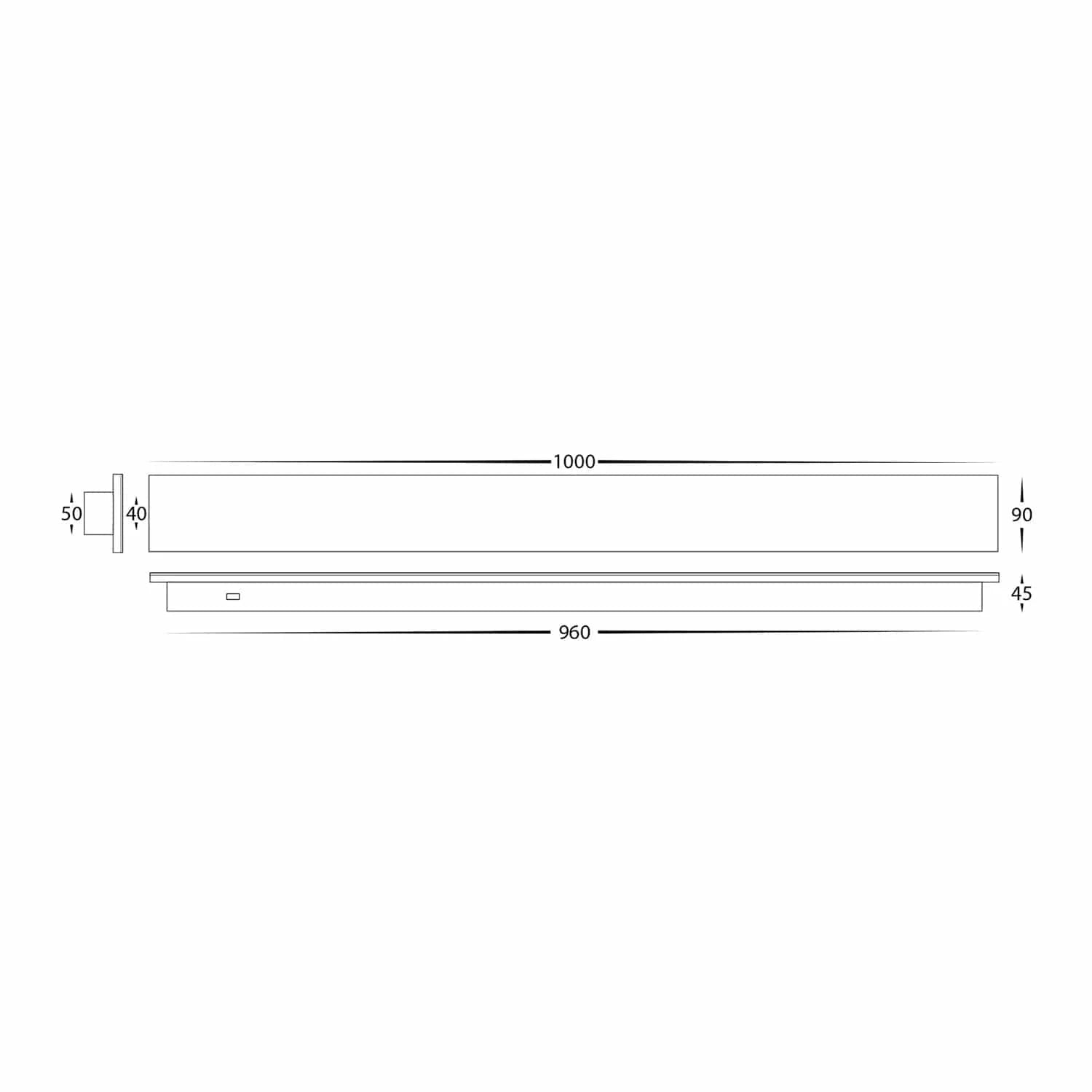 Havit Lighting Lighting Barline Shadow Outdoor LED Wall Light 1000mm in Black, White Havit Lighting - HV3574 Lights-For-You