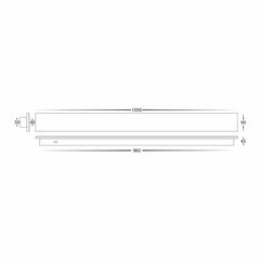 Havit Lighting Lighting Barline Shadow Outdoor LED Wall Light 1000mm in Black, White Havit Lighting - HV3574 Lights-For-You