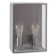 Havit Lighting Lighting Bayside Outdoor LED Wall Light 2Lt Large in Black, Stainless Steel or White Havit Lighting - HV36592W Lights-For-You