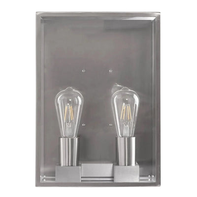 Havit Lighting Lighting Bayside Outdoor LED Wall Light 2Lt Large in Black, Stainless Steel or White Havit Lighting - HV36592W Lights-For-You HV36592W-SS316