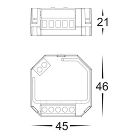 Havit Lighting Lighting Dali Dimming Relay Module in White Havit Lighting - HV9107-2303SAC-HP Lights-For-You HV9107-2303SAC-HP