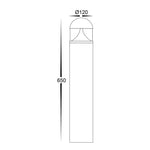 Havit Lighting Lighting Divad LED Bollard Light 650mm in Black Havit Lighting - HV1632T-BLK-RND Lights-For-You