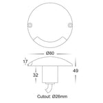 Havit Lighting Lighting Dome One Way LED Deck Light CCT 3w Aluminium Black, Silver Havit Lighting - HV2871T-12V Lights-For-You