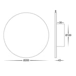 Havit Lighting Lighting Halo LED Wall Light CCT 12w in Black or White Havit Lighting - HV3592T Lights-For-You