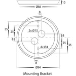 Havit Lighting Lighting Halo LED Wall Light CCT 12w in Black or White Havit Lighting - HV3592T Lights-For-You