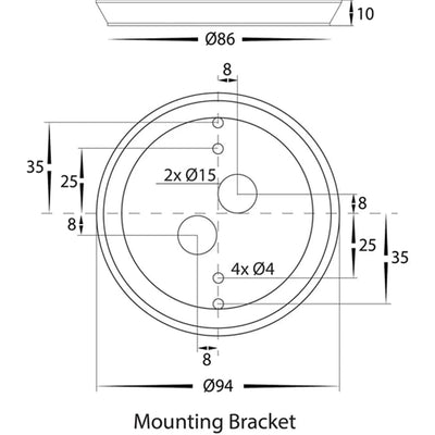 Havit Lighting Lighting Halo LED Wall Light CCT 12w in Black or White Havit Lighting - HV3592T Lights-For-You