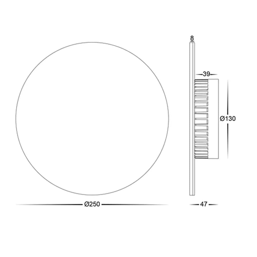 Havit Lighting Lighting Halo LED Wall Light CCT 18w in Black or White Havit Lighting - HV3593T Lights-For-You