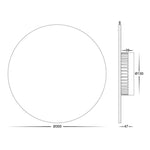 Havit Lighting Lighting Halo LED Wall Light CCT 24w in Black or White Havit Lighting - HV3594T Lights-For-You