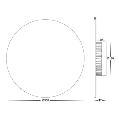 Havit Lighting Lighting Halo LED Wall Light CCT 24w in Black or White Havit Lighting - HV3594T Lights-For-You