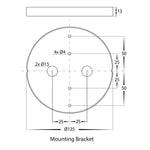 Havit Lighting Lighting Halo LED Wall Light CCT 24w in Black or White Havit Lighting - HV3594T Lights-For-You