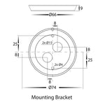 Havit Lighting Lighting Halo LED Wall Light CCT 7w in Black or White Havit Lighting - HV3591T Lights-For-You