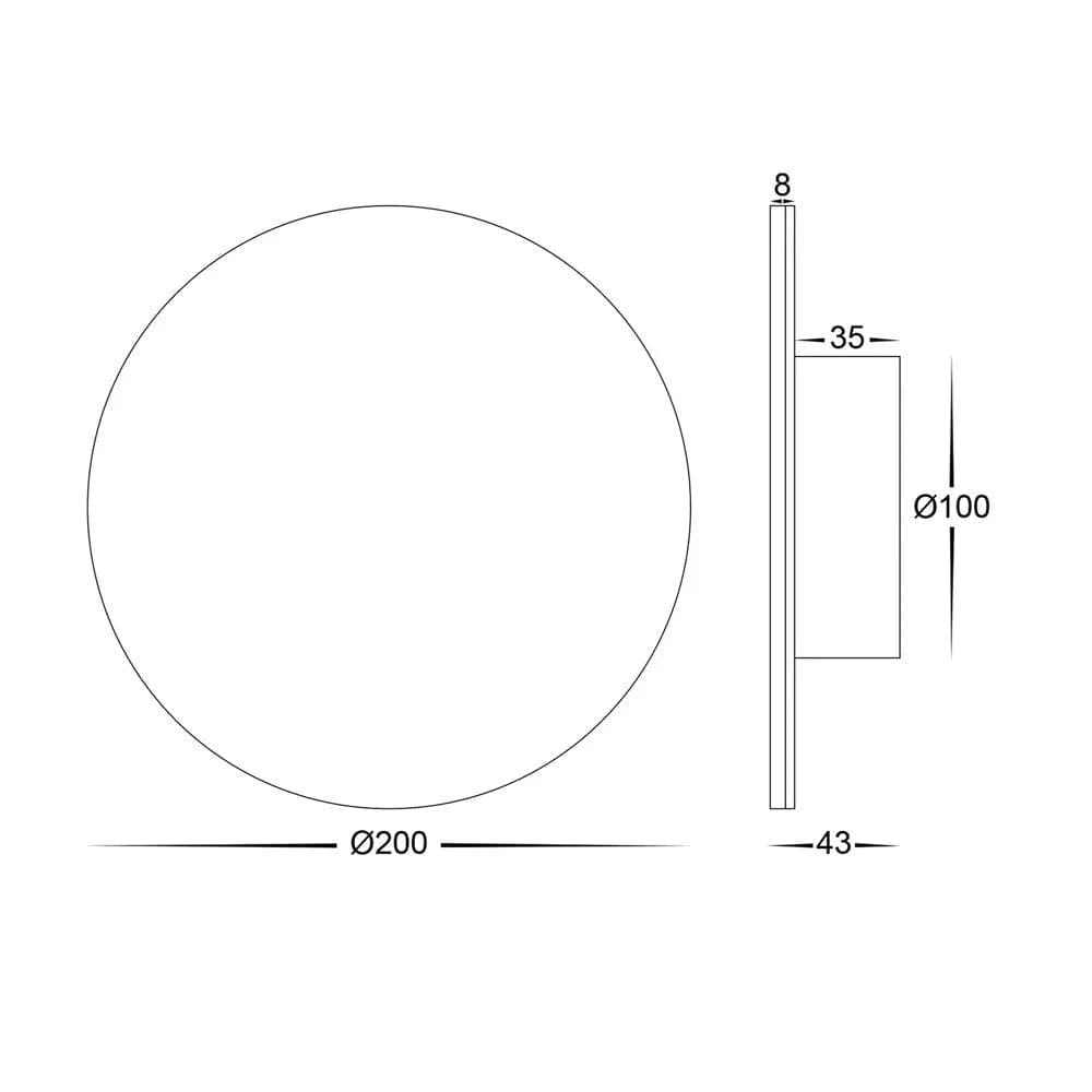 Havit Lighting Lighting Halo LED Wall Light RGBW 12w in Black or White Havit Lighting - HV3592RGBW Lights-For-You
