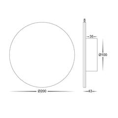 Havit Lighting Lighting Halo LED Wall Light RGBW 12w in Black or White Havit Lighting - HV3592RGBW Lights-For-You